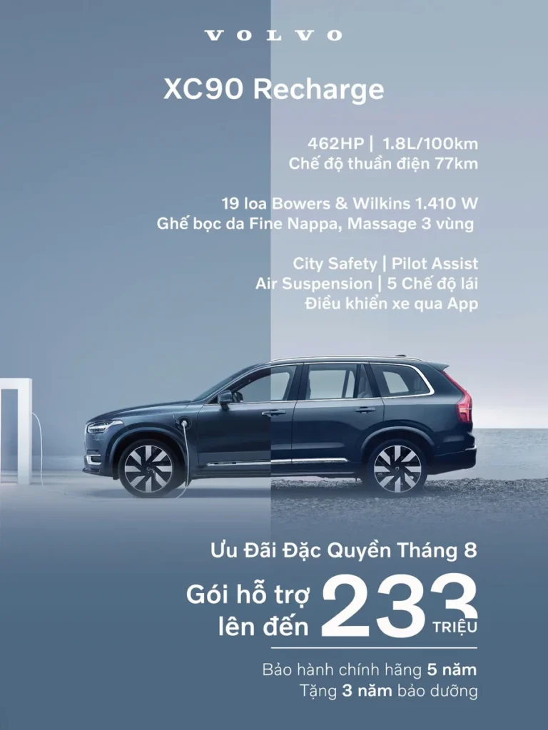 Ảnh bài: VOLVO XC90 T8 RECHARGE CHIẾC XE ĐẲNG CẤP NHẤT TRONG NHÀ XE VOLVO !!!